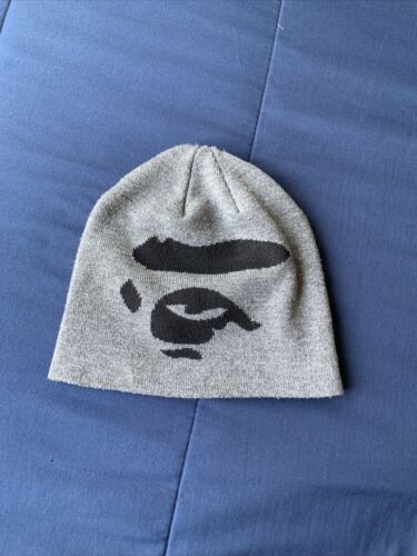 bape ape face grey knit beanie | eBay bape ape face grey knit beanie | eBay