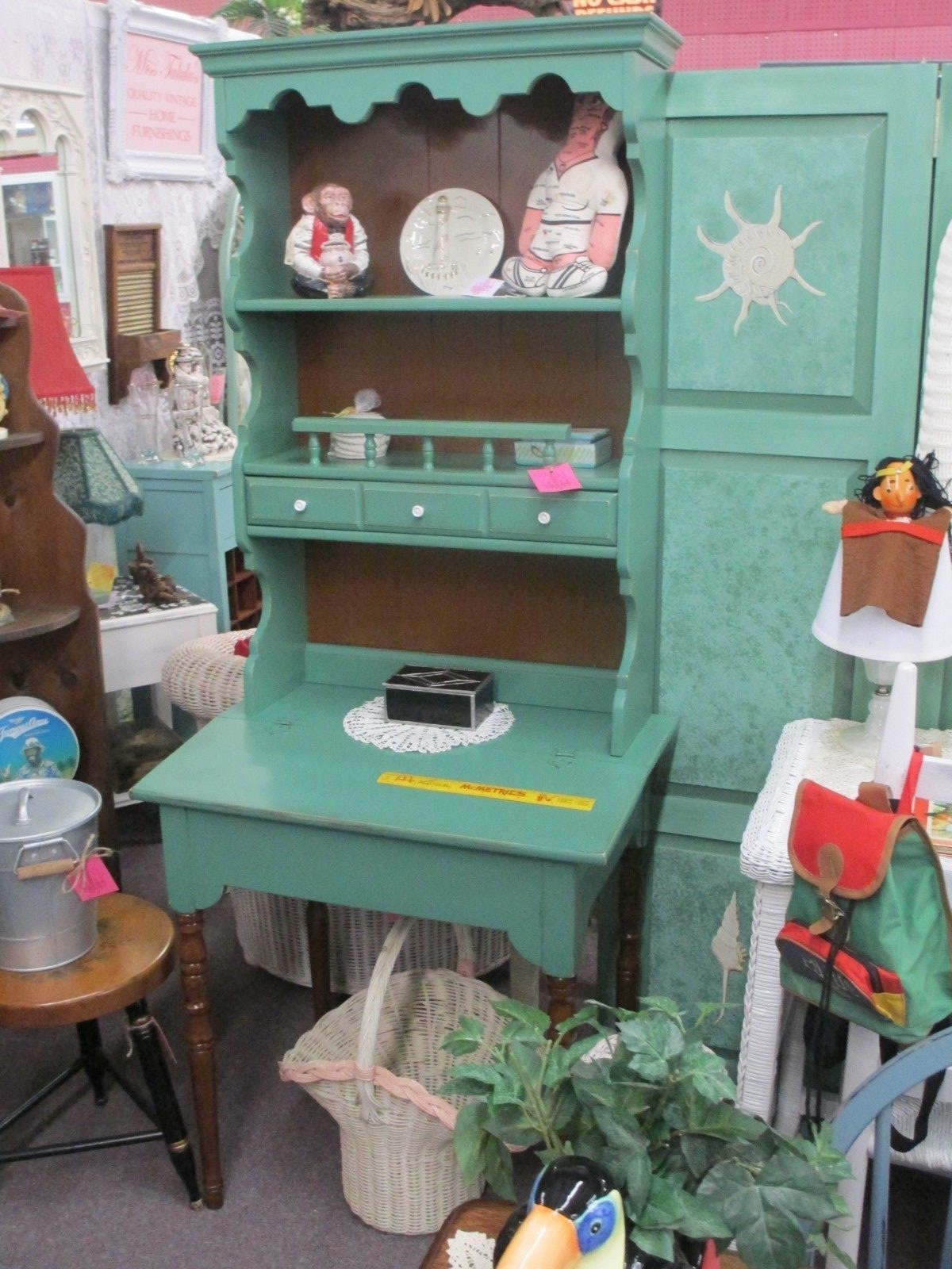 VINTAGE  BOOK SHELF DESK