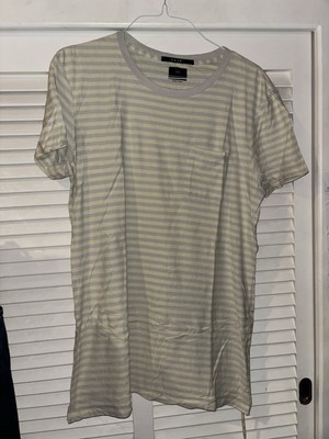 Ksubi yellow grey pocket t shirt size large 