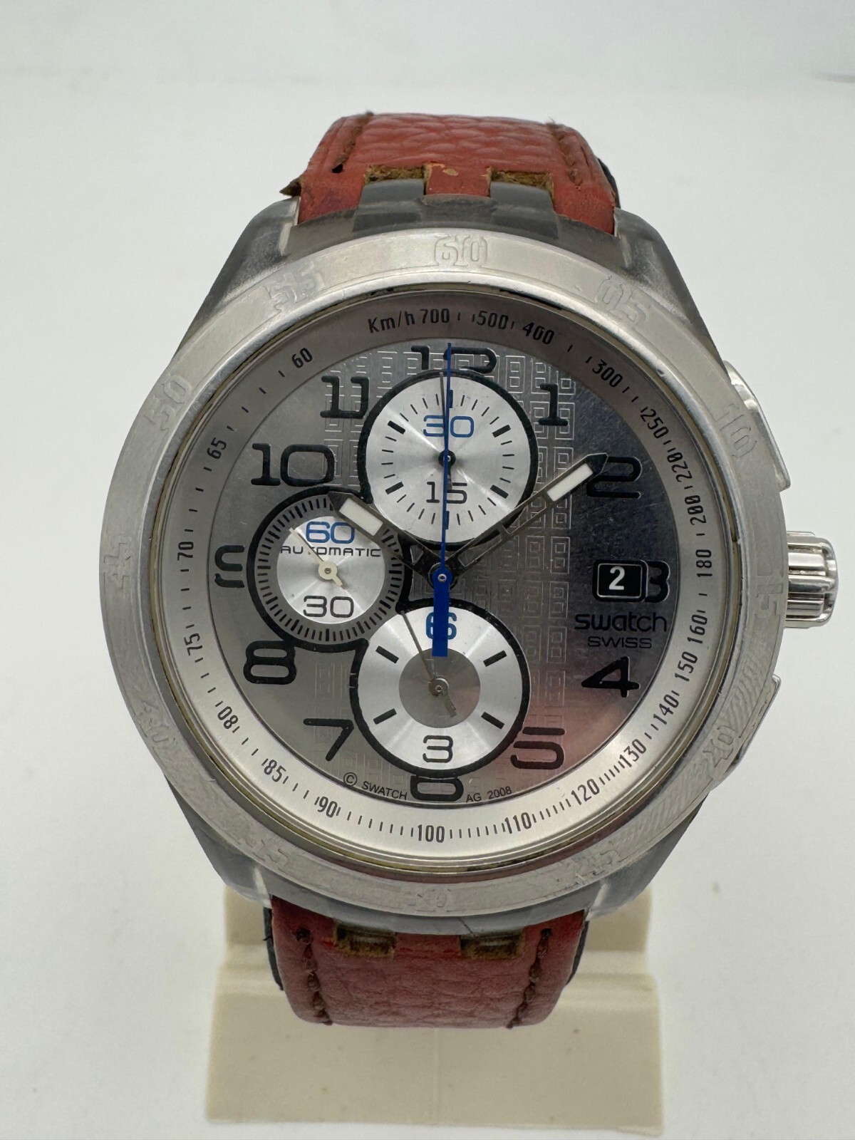 Rare Swatch irony chronograph simply pure svg402 automatic