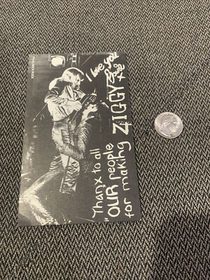David Bowie Ziggy Mick Rock UK Fan Club Postcard Suffragette City Fellatio Rare