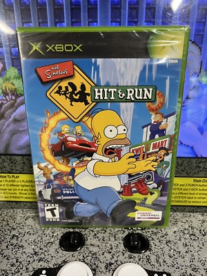 2003 XBOX The Simpsons Hit & Run Black Label BRAND NEW SEALED