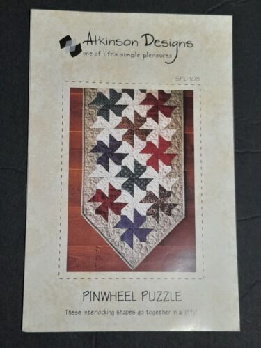 Atkinson Designs Pinwheel Puzzle Runner Quilting Pattern #SP