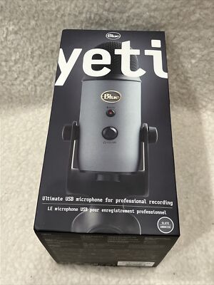 Blue Microphones 0175 Yeti USB Stand-Held Studio Recording Microphone - Slate