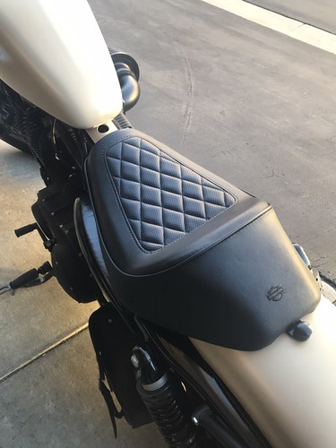 Harley-Davidson Sportster OEM Cafe Solo Yellow Diamond Stitch Seat