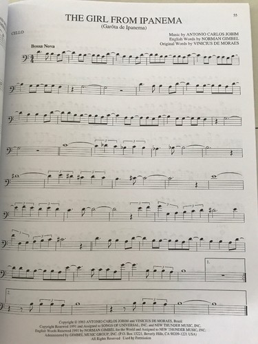 BIG BOOK OF CELLO SONGS SHEET MUSIC SONG BOOK NEW