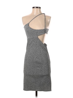 Lanston Women Gray Cocktail Dress S
