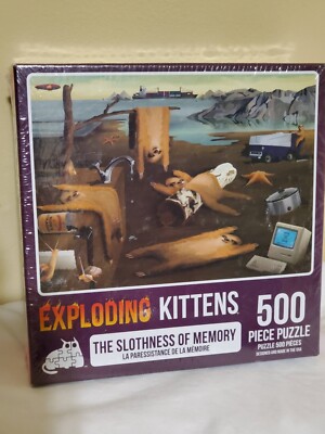 Exploding Kittens Puzzle The Slothness Of Memory 500 pieces NEW, SEALED
