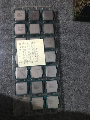 lot of 20pcs mix brand cpus i7 6700 i5 6500 desktop
