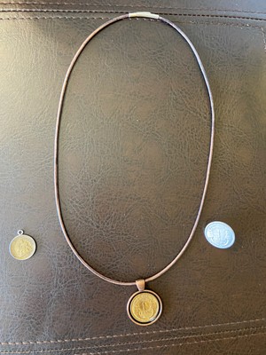 French Coin Necklace /Jewelry-Attention Francophiles!
