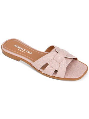 Женские шлепанцы KENNETH COLE Pink Snake Austine Square Toe Slip On Slide Sandals 7 M