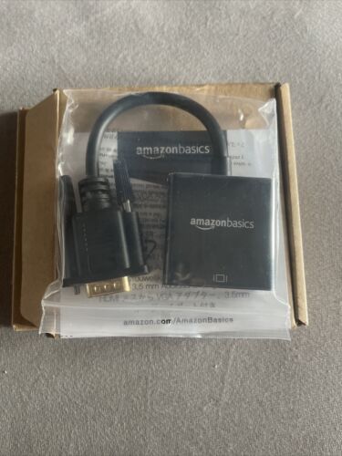 Amazon Basics  Adapter HDMI Buchse auf VGA  3, 5 mm Audio Anschluss B-Ware