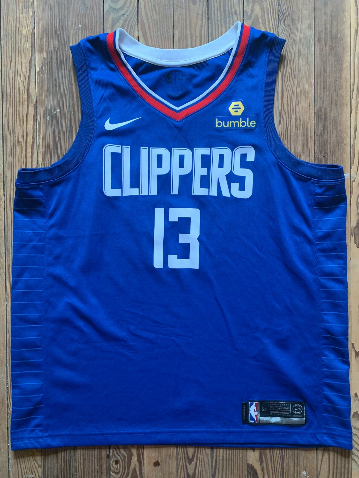Paul George Men's 52 XL Los Angeles Clippers Nike Swingman