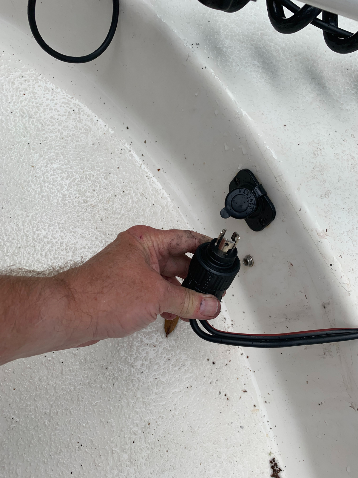 Minn Kota Trolling Motor Plug & Receptacle Set MKR18 12/24/36V Marinco