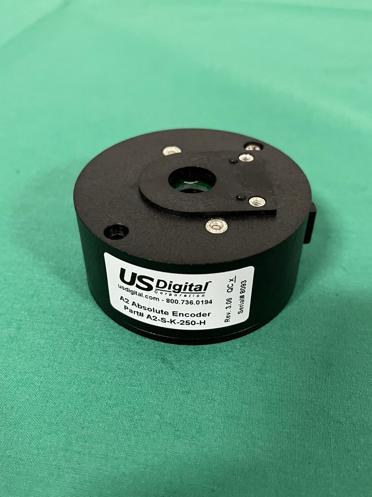 USDigital A2 Absolute Encoder Part A2-S-K-250-H Rev. 3.06