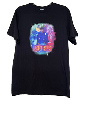 NWOT Rare Cross Colours Mens Size M Lisa Left Eye Lopes T Shirt Back Patch Black
