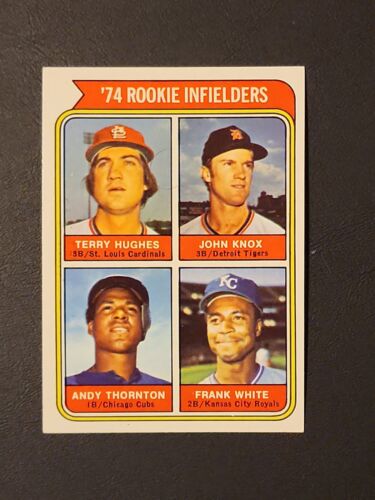 1974 Topps Rookie Infielders #604 Andre Thornton Frank White RC Card OUTSTANDING. rookie card picture