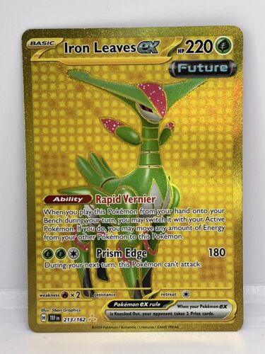 POKEMON TEMPORAL FORCES IRON LEAVES EX GOLD SECRET HYPER POKEMON TEMPORAL FORCES IRON LEAVES EX GOLD SECRET HYPER