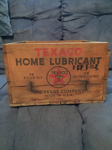 Vintage Texaco Home Lubricant Advertising Box Rare