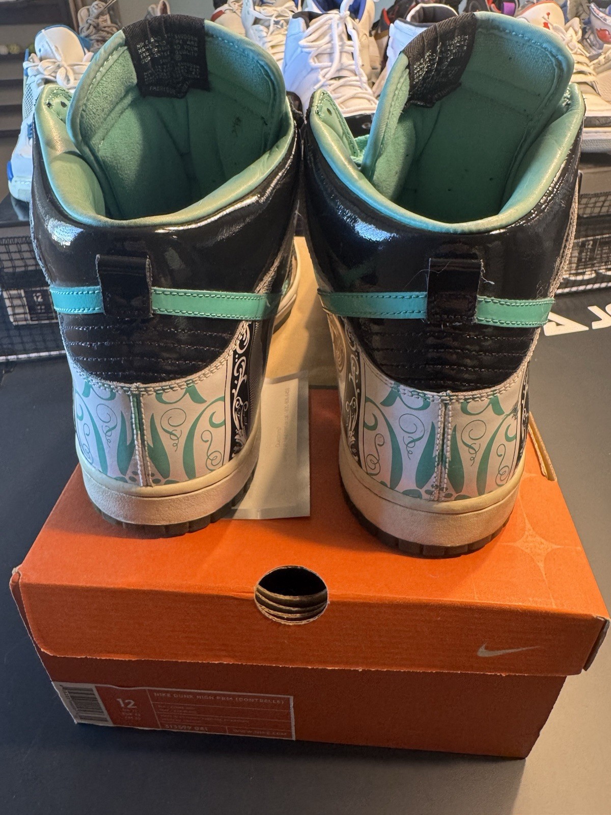 Nike Dunk High Dontrelle Willis Collection Royale Black/Azure/White Men Size 12