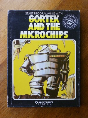 Gortek and the Microchips - vintage Commodore 64 game, 2 cassettes