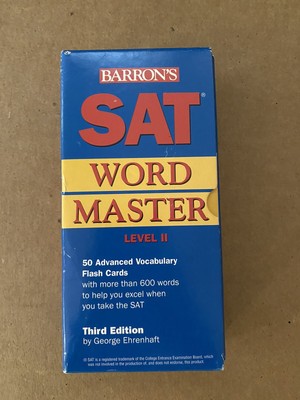 Barron s SAT WORDMASTER, LEVEL 2, Third Edition By George Ehrenhaft - Used
