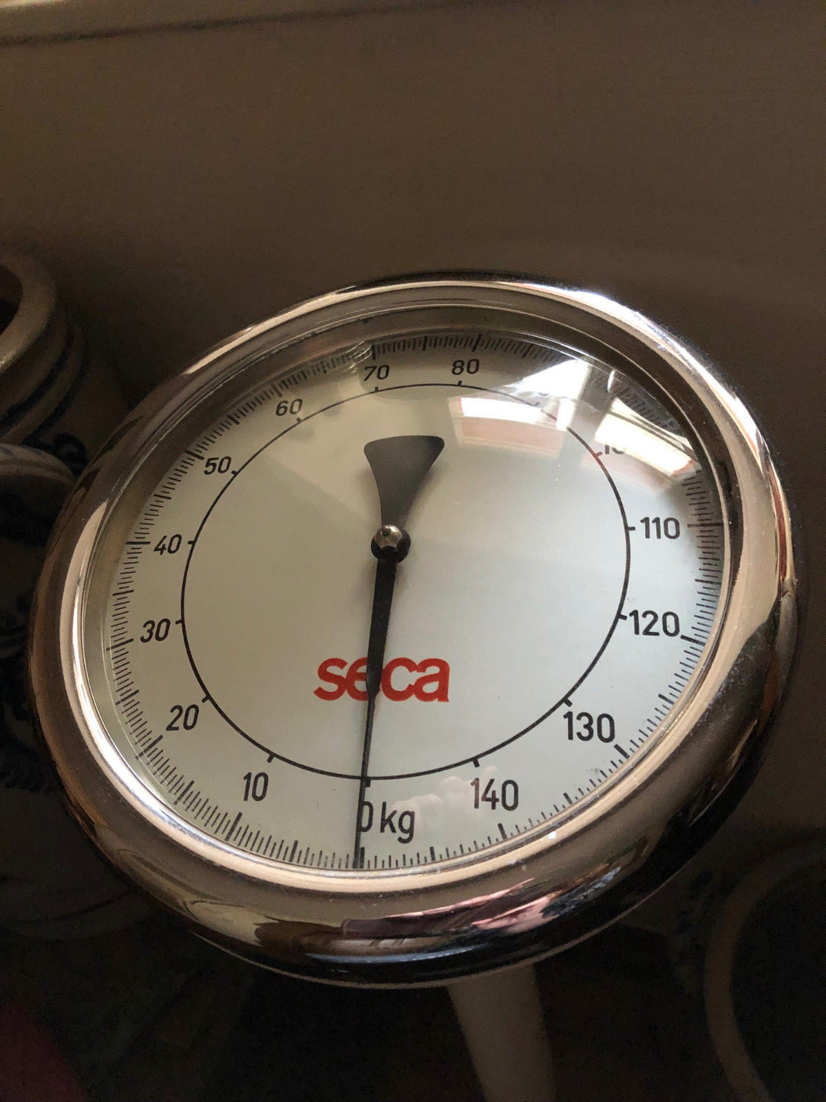 Alte mechanische Personen-Säulenwaage, Seca,