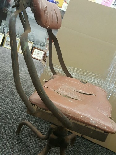 RARE! Vintage Remington Rand Industrial Sit-wel Office Chair