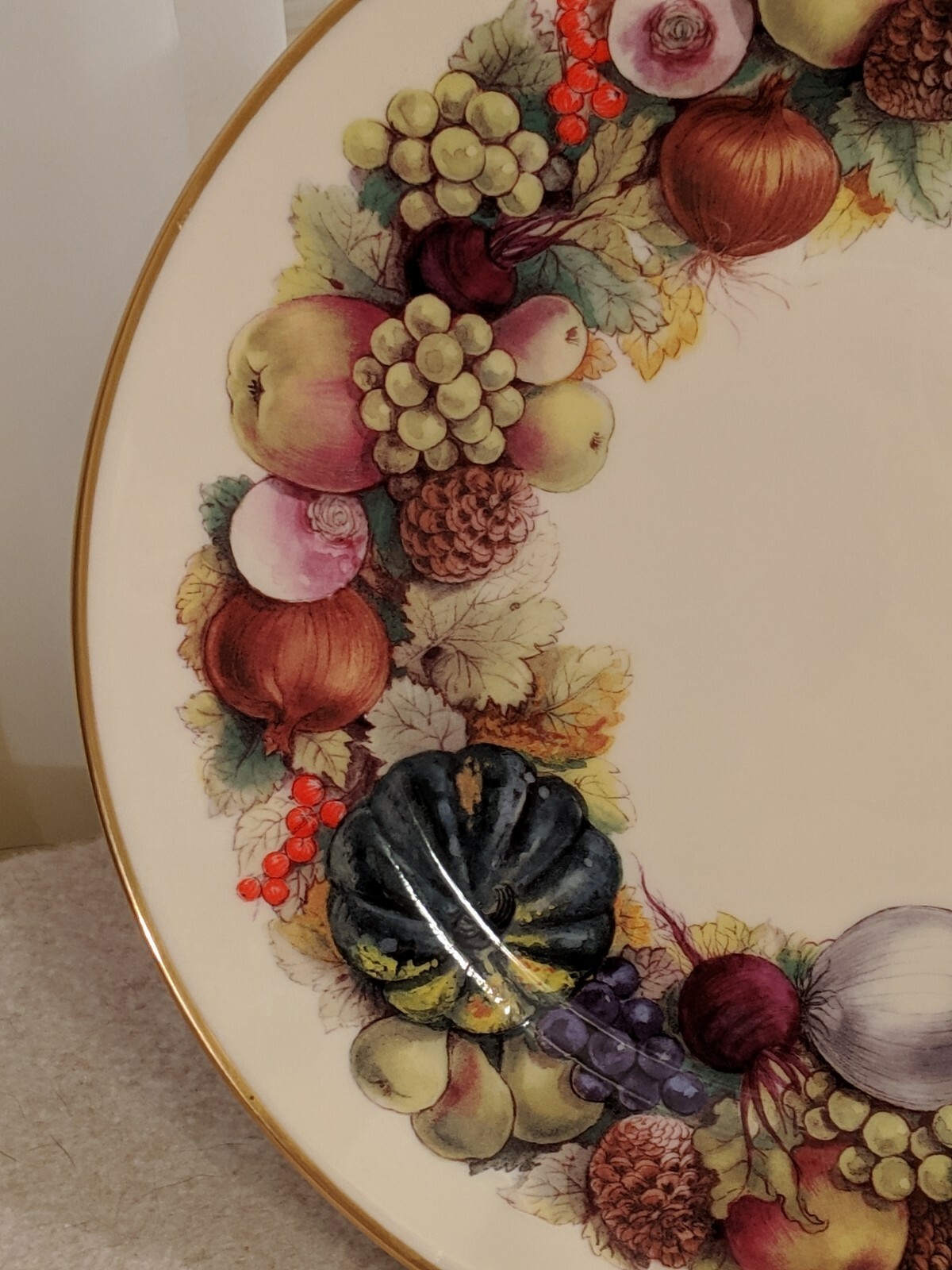 Lenox L/E Colonial Christmas Wreath Issue New York, The Ninth Colony Plate 1989