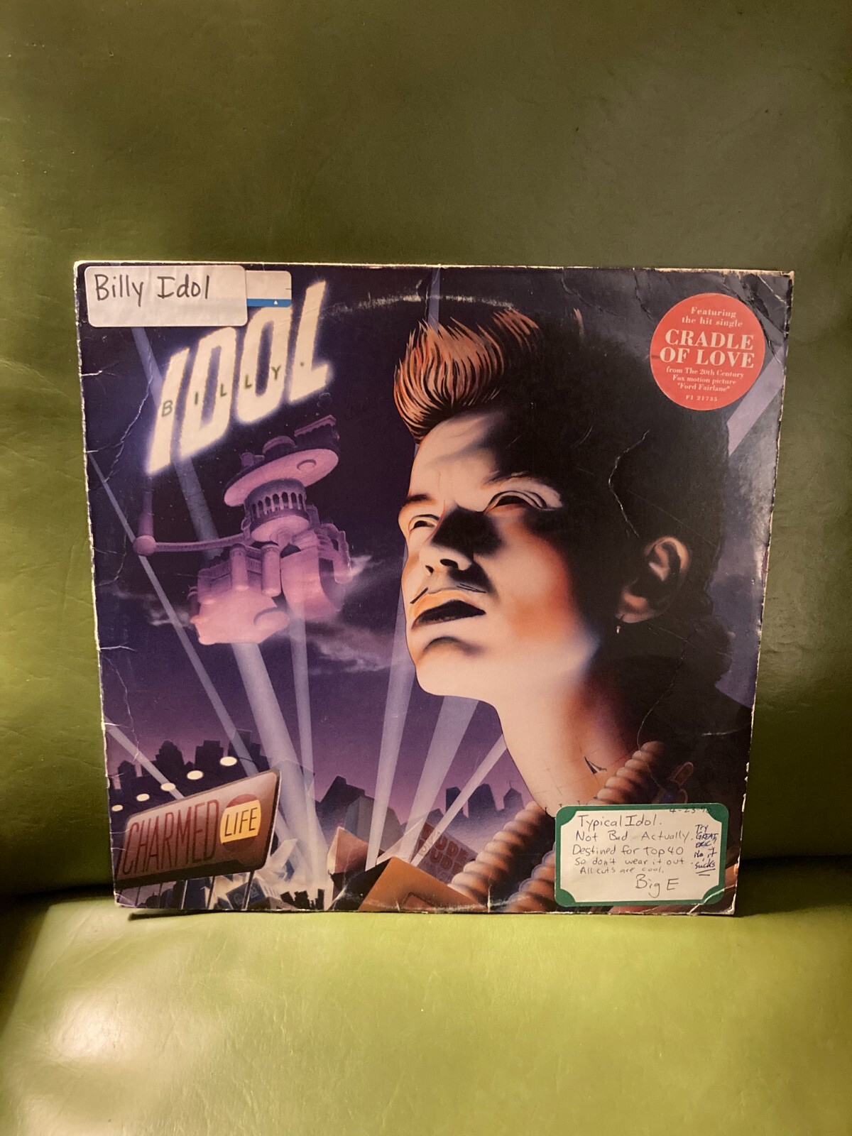 洋楽 Billy Idol LP Charmed Life Billy Idol - Charmed Life - Standard Black Vinyl