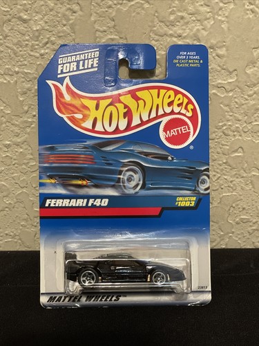ミニカー Hot Wheels Boulevard Ferrari F40 Hot Wheels 1999 Mainline Release #1003 Ferrari F40 Black w