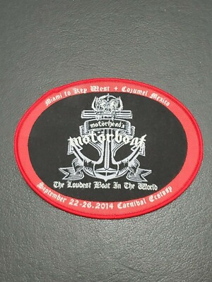 Motorhead's Motorboat The Loudest Boat In The World Patch Iron on Woven Badge 