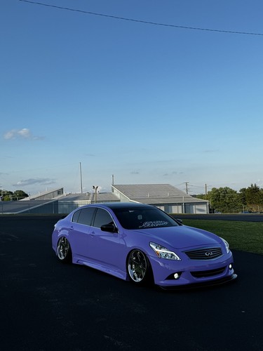 For 10-13 G37 Sedan 4DR Unpainted JDM Style PU Front Bumper Lip Body Kit Spoiler