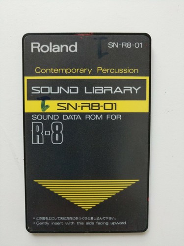Roland SN-R8-01 CONTEMPORARY PERCUSSION Card Sound Library Sound Data ROM R-8
