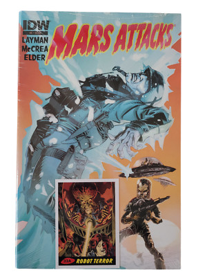 Mars Attacks #6 2012 IDW Rare/HTF SEALED w/ Robot Terror Card 32A NM Sci Fi