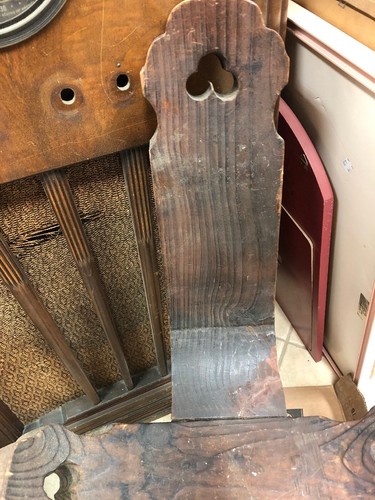 Vintage Birthing Labor Wooden Stool Three Legged