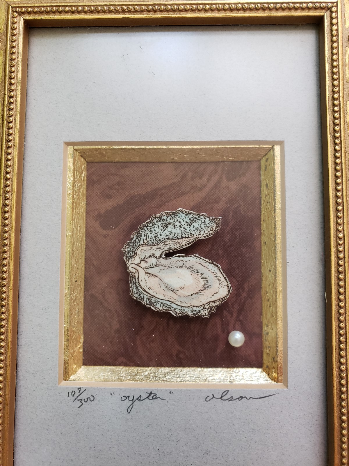 Framed Pearl 107/300 