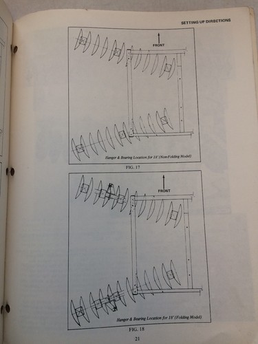 Original ALLIS-CHALMERS Model WKT Tandem Disk Harrow Owner Operator’s Manual BB