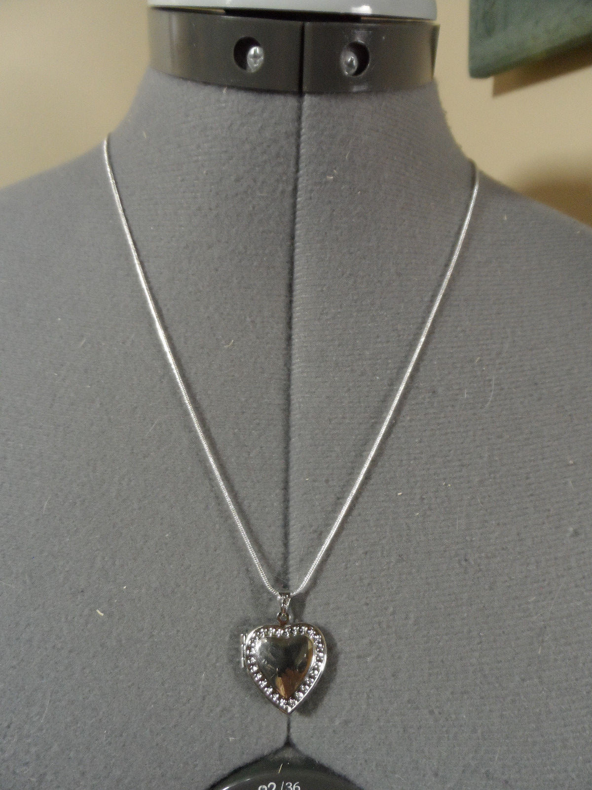 New HEART LOCKET Charm Pendant & 22