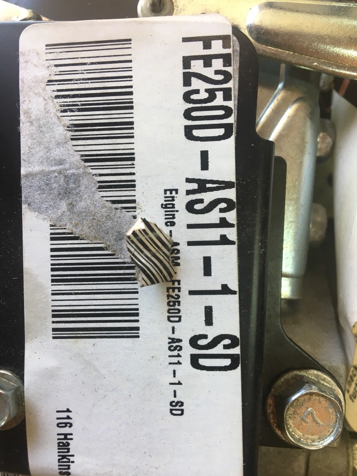 KAWASAKI FE250D NEW COMPLETE ENGINE NEW IN BOX JOHN DEERE GATOR