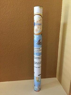 Scratch off travel map of the world - Easy to scratch off world tra... BRAND NEW