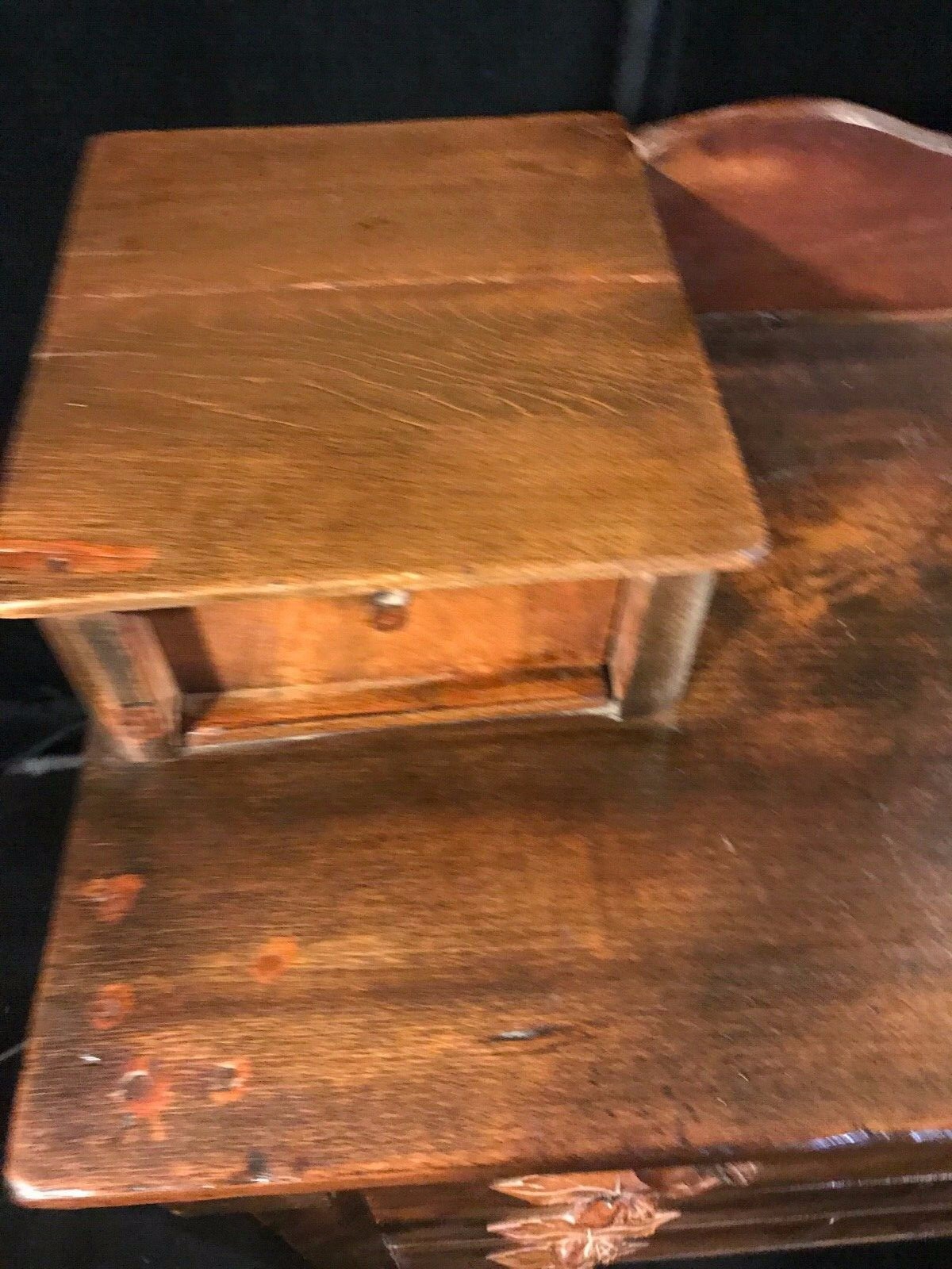 Victorian Antique Chest or Dresser, Carved Pulls