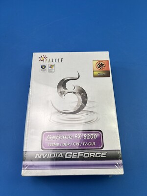 PNY GeForce FX 5200 256MB DDR PCI Graphics Card VGA Retro Gaming FACTORY SEALED