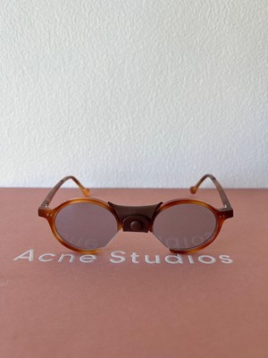  New Acne Studios sunglasses glasses womens mens round leather brown tort