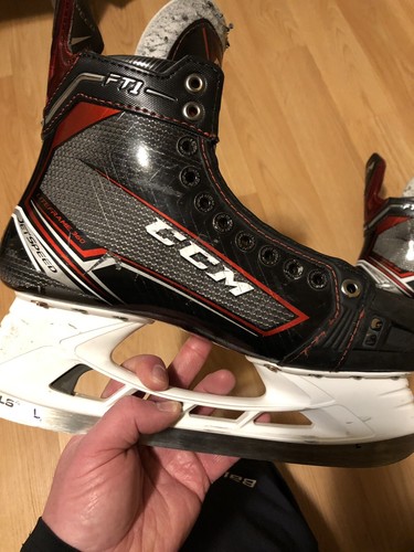 CCM Jetspeed FT1 Sr Hockey Skates Size 8ee. UPGRADED TO LIGHTSPEED EDGE HOLDERS