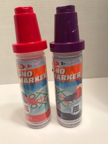 (2) Snow Color Marker/Paint Set, Pink/Purple Kids Gift Snowman Sno-marker