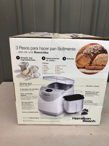 Hamilton Beach Bread Machine Maker Automatic Breadmaker Home Kitchen Bakery 2lb