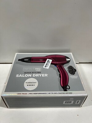Infiniti Pro by Conair Quick Styling Salon Dryer Purple Less Frizz 1875w