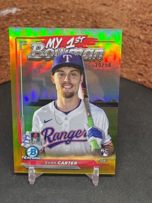 2024 Bowman Chrome Evan Carter My 1st Bowman Gold /50 (RC) #M1B-7