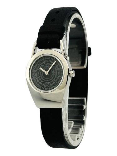 D&G Dolce and Gabbana DW0172 Flathead Black Leather Strap